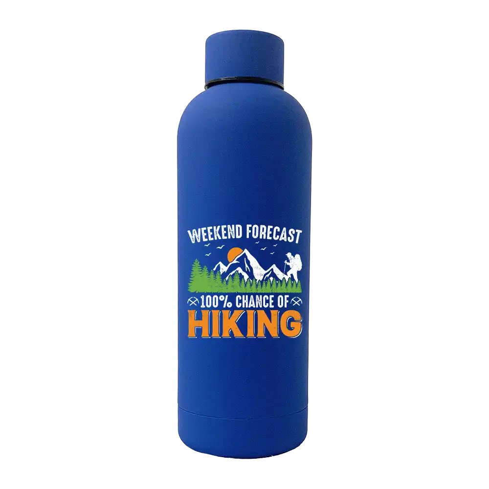 Weekend Forecast 100% Hiking 17oz Stainless Rubberized Water Bottle